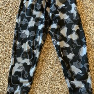 RipNDip Black and Grey Cat print sweats